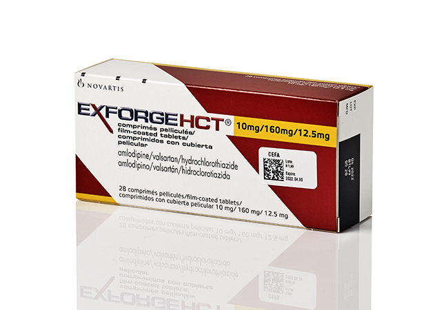 EXFORGE HCT 10 160 12 5 MG TABLETAS VIA ORAL