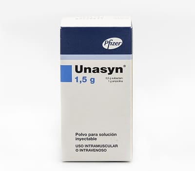 Unasyn ampicilina 1 g + sulbactam 0.5 g
