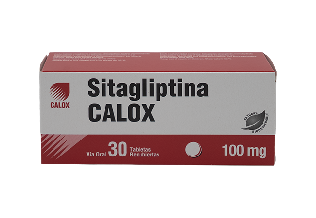 Sitagliptina Calox 100mg 30 tabletas recubiertas