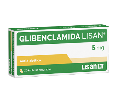 LISAN GLIBENCLAMIDA 5 MG TABLETAS VÍA ORAL