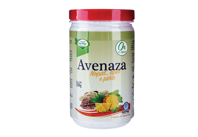 Avenaza nopal apio y piña suplemento detox 500 gramos