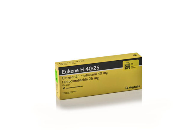 EUKENE H 40/25 mg x 30 comprimidos