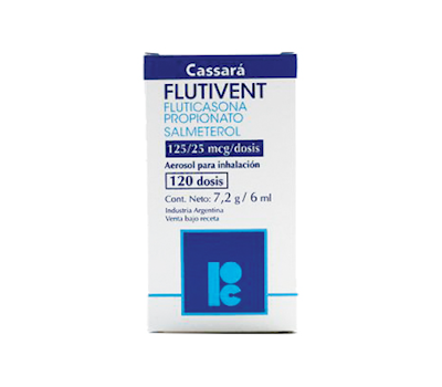 Flutivent Aerosol 125/25 mcg x120 dosis