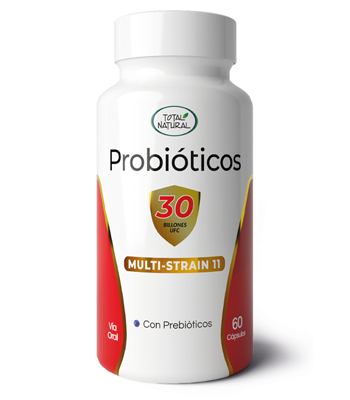 Total Natural Multi-Strain Probioticos 30 Billones 60 Unidades