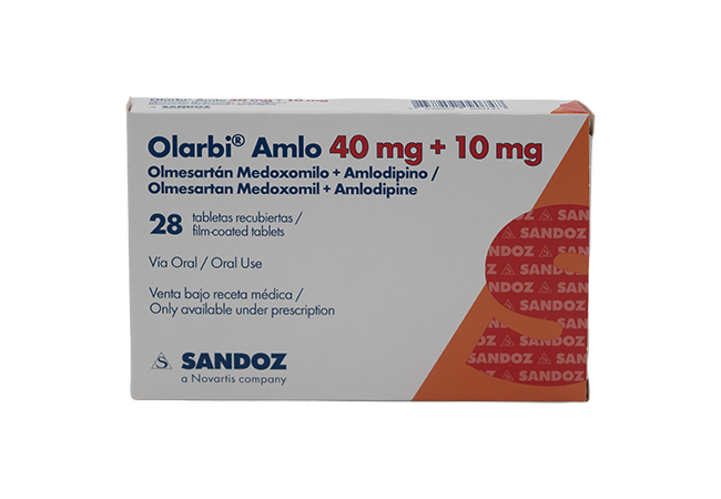 OLARBI AMLO 40 mg / 5 mg x 28 TABLETAS