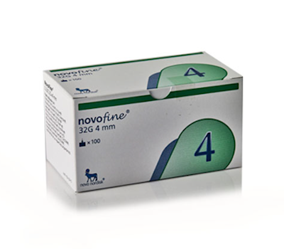 AGUJAS NOVOFINE 32 GR 4 MM