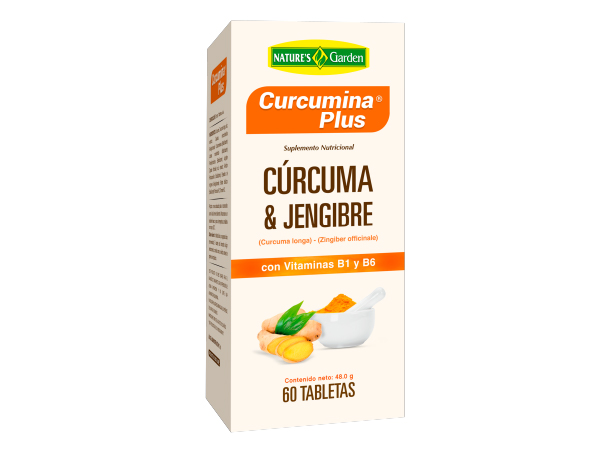 Natures Garden Curcumina Plus 60 Tabletas