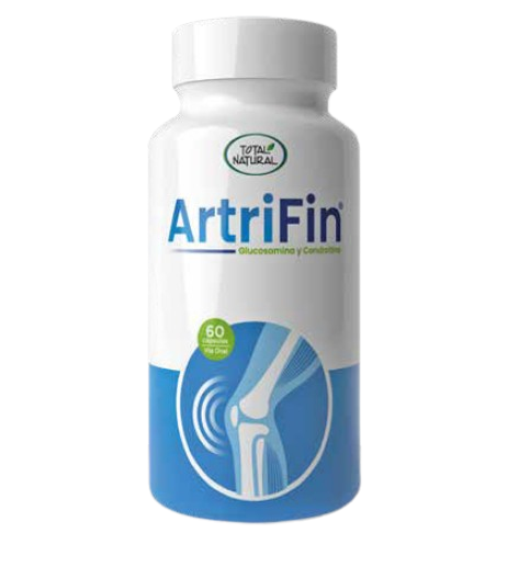 Total Natural Artrifin glucosamina y condoitrina 900mg 60 cápsulas