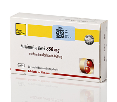METFORMINA DENK 850MG TABLETAS VIA ORAL x30