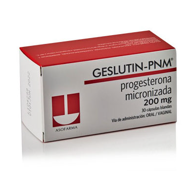 GESLUTIN-PNM progesterona 200 mg