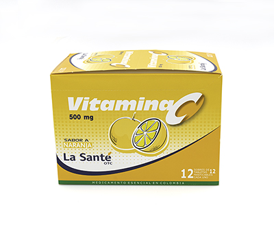 LE SANTE VITAMINA C NARANJA T 500 mg TABLETAS VÍA ORAL