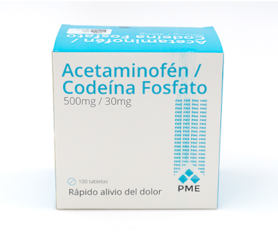 ACETAMINOFEN CODEINA 500MG/30MG TABLETAS