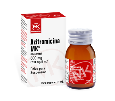MK Azitromicina 600 mg Polvo Suspensión 15 ml