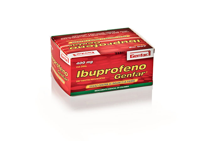 GENFAR IBUPROFENO 400 mg x 100 TABLETAS