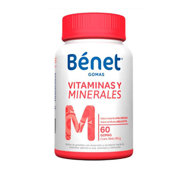 Bénet Vitaminas Y Minerales Gomas