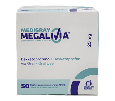 MEGALIVIA SOLUCIÓN ORAL 25/10MG/ML X 50