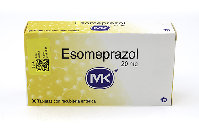 Esomeprazol MK 20 mg caja 30 tabletas