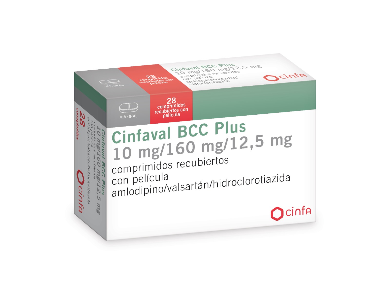 CINFAVAL BCC PLUS 160 MG / 12.5 MG / 10 MG