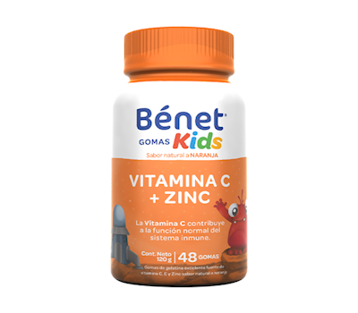 Benet Kids Gomas Vitamina C + Zinc 48 Unidades