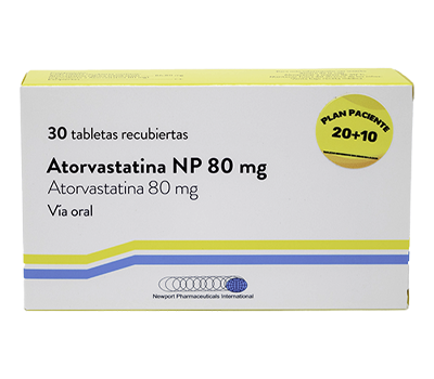 ATORVASTATINA NEWPORT 80 MG X 30 TABLETAS
