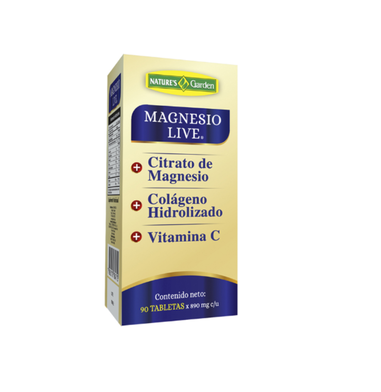 Natures Garden Magnesio Live 90 Tabletas