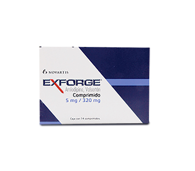 EXFORGE 5MG/320MG X14 TABLETAS VIA ORAL