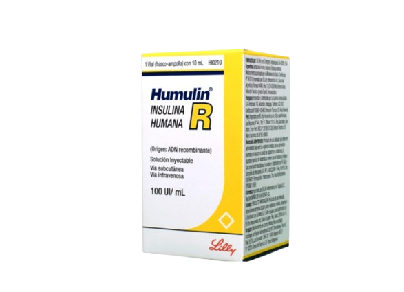 Humulin insulina humana regular 100 ui/ml