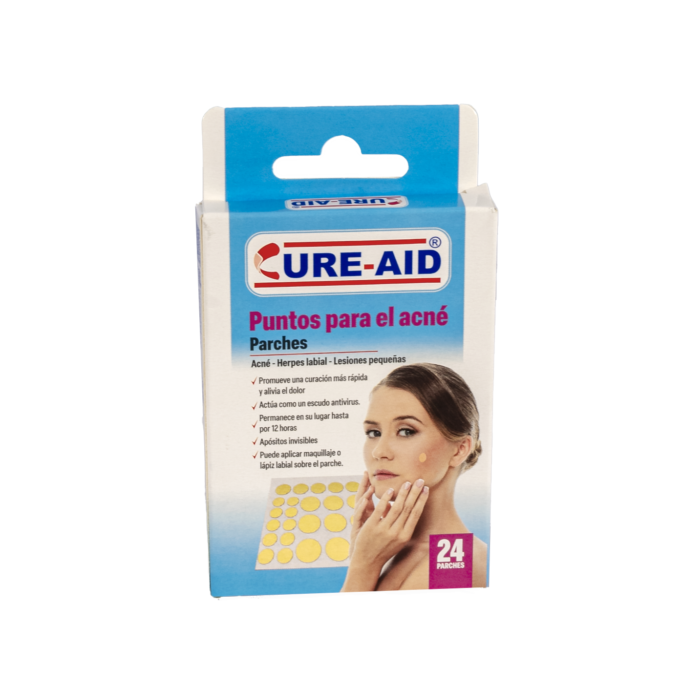 Cure-Aid Parches puntos acné x24 parches