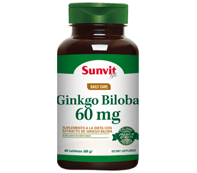 Sunvit Life Ginkgo Biloba 60 Mg 90 Tabletas