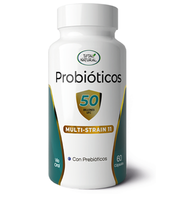 Total Natural Multi-Strain Probiotico 50 Billones 60 Unidades