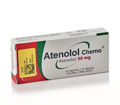CHEMO ATENOLOL 50mg CAJA x 30 TABLETAS