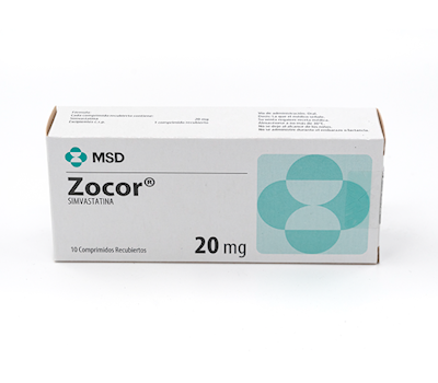 ZOCOR 20MG CAJA CON 10 TABLETAS