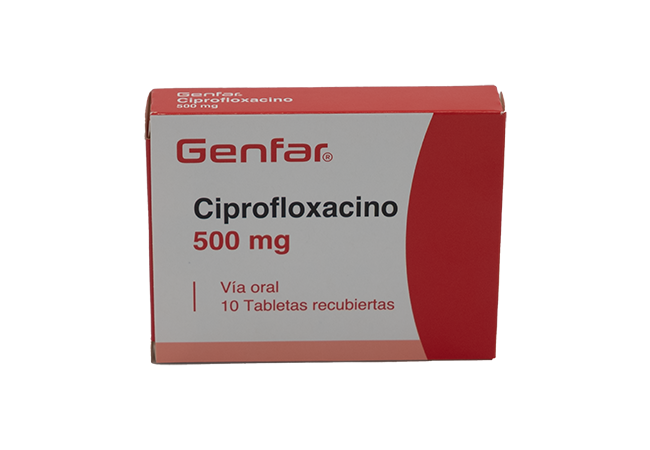 GENFAR CIPROFLOXACINO 500 mg x 10 TABLETAS