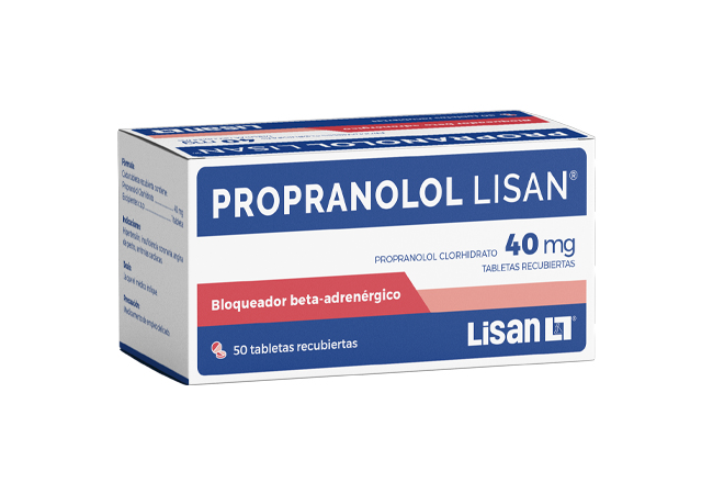 LISAN PROPRANOLOL 40 mg TABLETAS VÍA ORAL