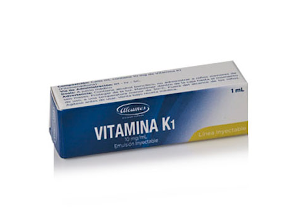 ALCAMES VITAMINA K1 AMPOLLA 1 ML 10 MG
