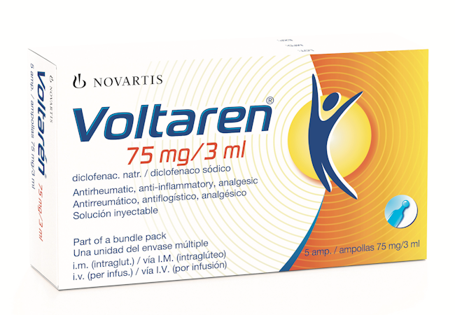 Voltrol Inyectable VOLTAREN 75 MG AMPOLLAS INYECTABLE