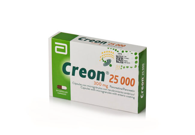 CREON 25000 300 MG CÁPSULAS VÍA ORAL